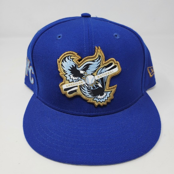 New Era Other - New Era 59FIFTY Kansas City Royals MLB Fitted Hat 7 3/4 Blue Eagle Shield Wool